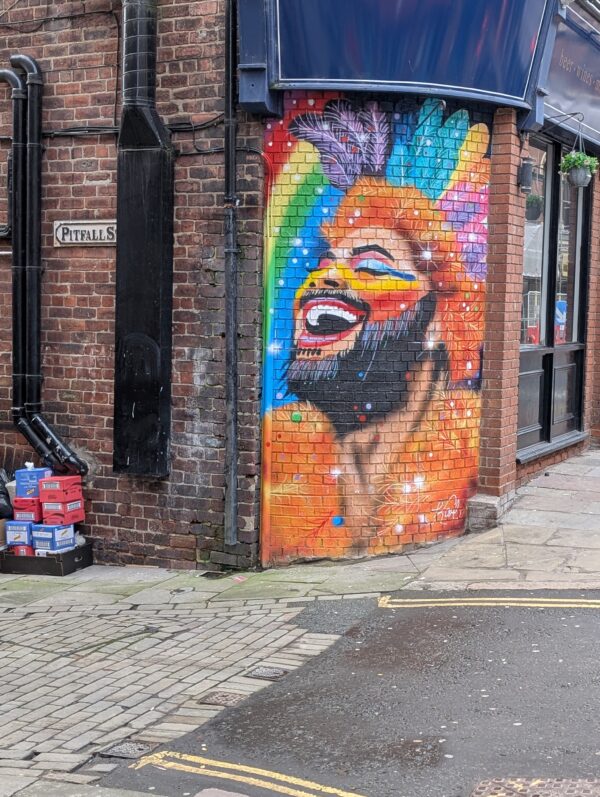 Mural of drag queen